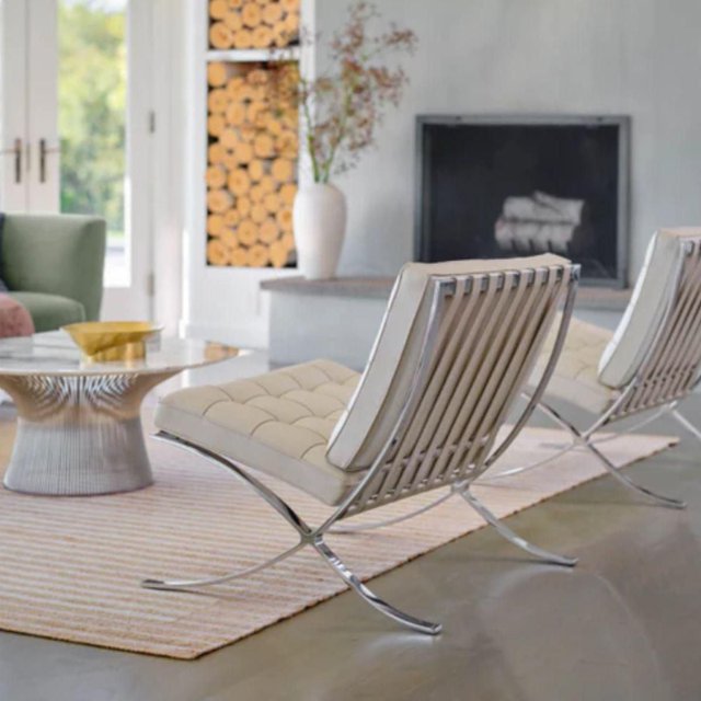 White Barcelona Chair (Last 3 Available) - Image 2